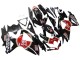 2008-2010 Glossy Black Red White Motul Lucky Strike Suzuki GSXR 600 / GSXR 750 Motorcycle Fairings
