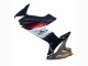 2011-2024 Glossy Black Forged Carbon Fiber Silver Red Suzuki GSXR 600 / GSXR 750 Motorcycle Fairings