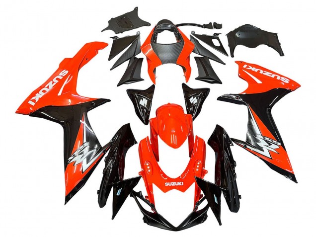 2011-2024 Red Glossy Black Suzuki GSXR 600 / GSXR 750 Motorcycle Fairings Kits