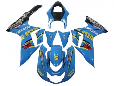 2011-2024 Blue Yellow Black Rizla Suzuki GSXR 600 / GSXR 750 Motorcycle Fairings