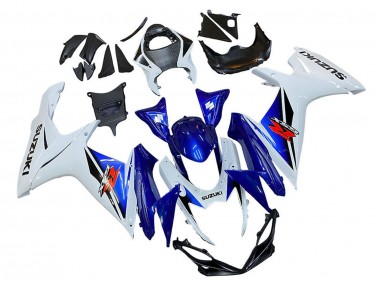 2011-2024 White Blue Red Suzuki GSXR 600 / GSXR 750 Motorcycle Fairing