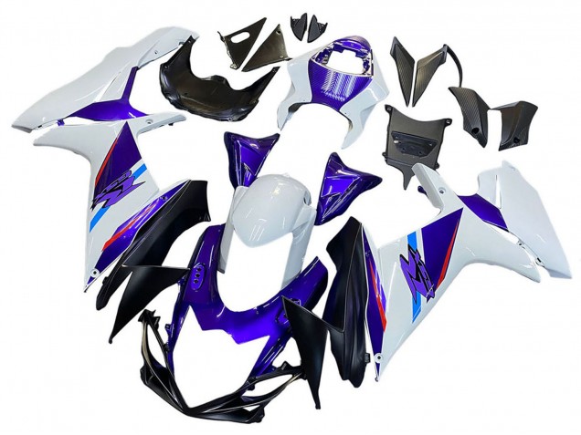 2011-2024 Blue Purple White Suzuki GSXR 600 / GSXR 750 Motorcycle Fairings