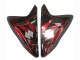 2011-2024 Glossy Black Red Flame Suzuki GSXR 600 / GSXR 750 Motorcycle Fairings