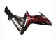2011-2024 Glossy Black Red Flame Suzuki GSXR 600 / GSXR 750 Motorcycle Fairings