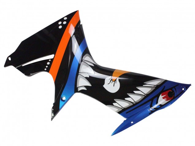2011-2024 Light Blue Orange Black White Shark 46 Suzuki GSXR 600 / GSXR 750 Motorcycle Fairings