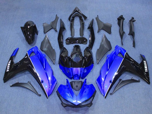 2015-2018 Blue Glossy Black Yamaha YZF R3/R25 Motorcycle Fairing Kits