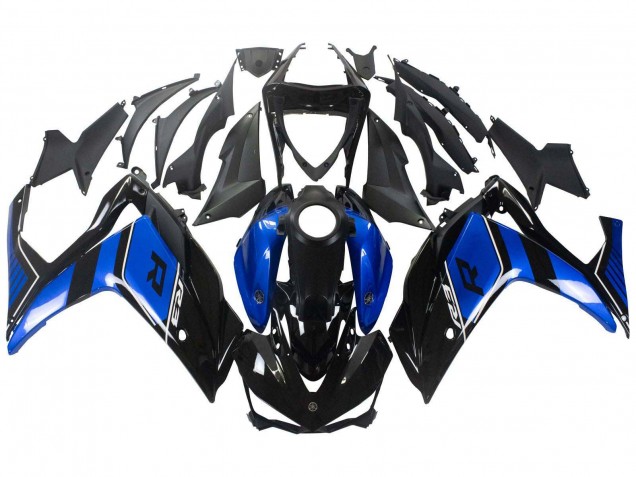 2015-2018 Blue Glossy Black Yamaha YZF R3/R25 Motorcycle Fairing