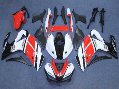 2015-2018 White Red Black Petronas Yamalube Yamaha YZF R3/R25 Motorcycle Fairings