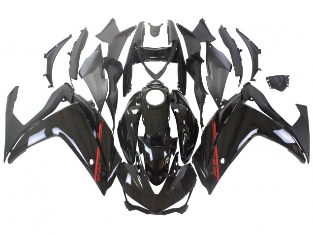 2015-2018 Glossy Black Red White Yamaha YZF R3/R25 Motorcycle Fairings