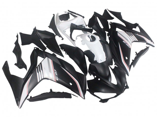 2015-2018 White Red Matte Black Yamaha YZF R3/R25 Motorcycle Fairing