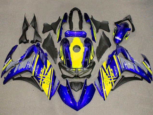 2015-2018 Yellow Blue Black Monster Yamaha YZF R3/R25 Motorcycle Fairing