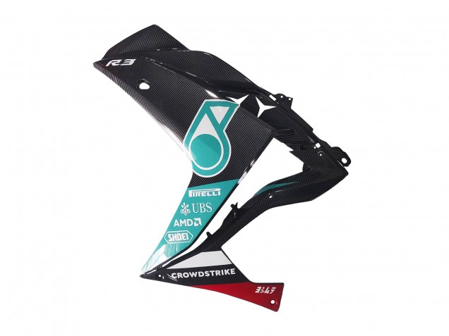 2015-2018 White Green Glossy Black Yamaha YZF R3/R25 Motorcycle Fairings