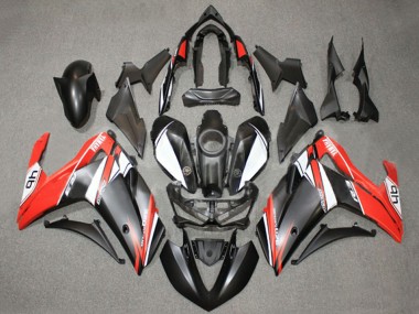 2015-2018 White Red Matte Black 46 Yamaha YZF R3/R25 Motorcycle Fairings
