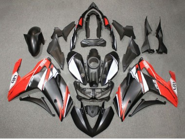 2015-2018 White Red Matte Black 46 Yamaha YZF R3/R25 Motorcycle Fairings