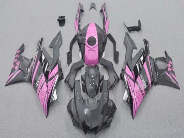 2015-2018 Pink Glossy Black Yamaha YZF R3/R25 Motorcycle Fairings