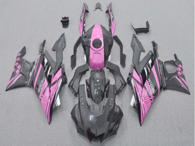2015-2018 Pink Glossy Black Yamaha YZF R3/R25 Motorcycle Fairings