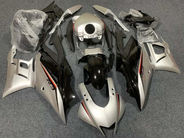 2015-2018 Silver Red Black Yamaha YZF R3/R25 Motorcycle Fairings