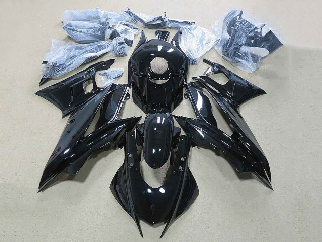 2019-2021 Glossy Black Yamaha YZF R3/R25 Motorcycle Fairing