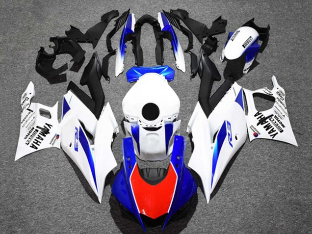 2019-2021 White Blue Red Black Yamaha YZF R3/R25 Motorcycle Fairings