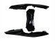 2019-2021 Glossy Black White Yamaha YZF R3/R25 Motorcycle Fairings