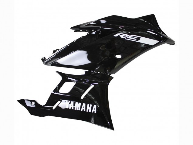 2019-2021 Glossy Black White Yamaha YZF R3/R25 Motorcycle Fairings