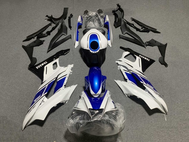 2019-2021 White Blue Black Yamalube Yamaha YZF R3/R25 Motorcycle Fairings