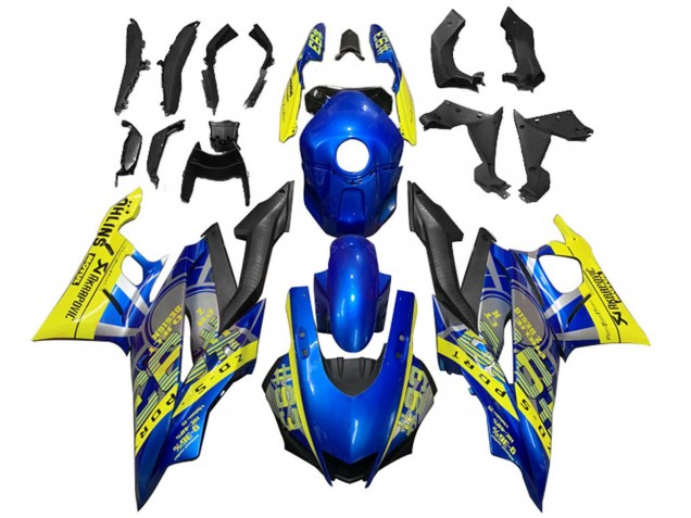 2019-2021 Yellow Blue Black Motul Yamaha YZF R3/R25 Motorcycle Fairings