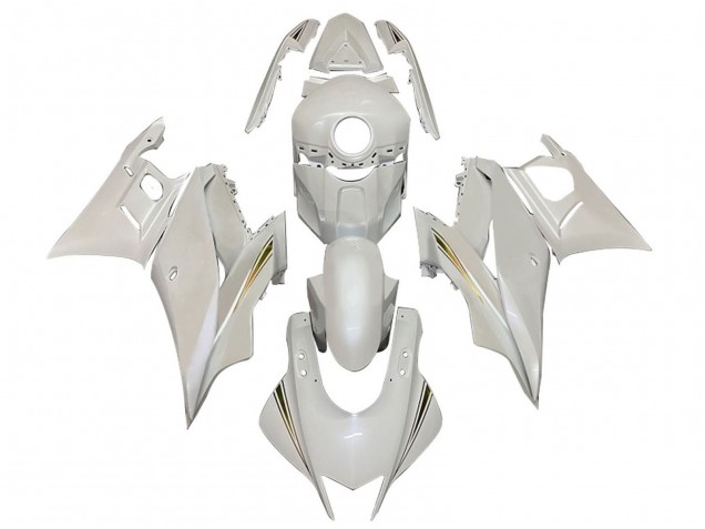 2019-2021 White Gold Yamaha YZF R3/R25 Motorcycle Fairings