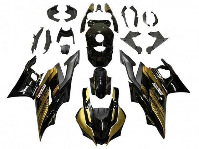2019-2021 Glod Glossy Black Semakin Didepan Yamaha YZF R3/R25 Motorcycle Fairings