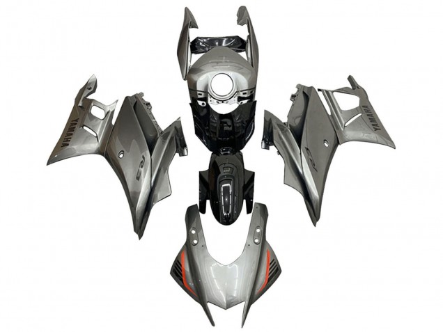 2019-2021 Silver Black Yamaha YZF R3/R25 Motorcycle Fairings
