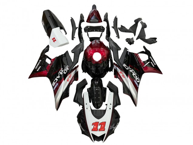 2019-2021 White Red Black 11 Yamaha YZF R3/R25 Motorcycle Fairings