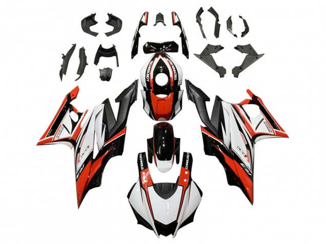 2019-2021 White Red Black Yamaha YZF R3/R25 Motorcycle Fairing