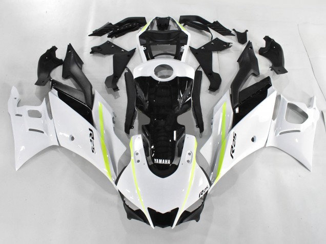 2019-2021 White Green Black Yamaha YZF R3/R25 Motorcycle Fairings