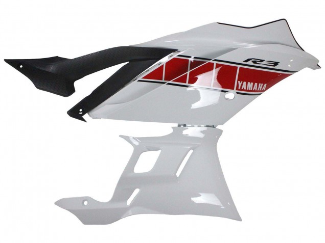 2019-2021 White Red Yellow Black Yamaha YZF R3/R25 Motorcycle Fairings