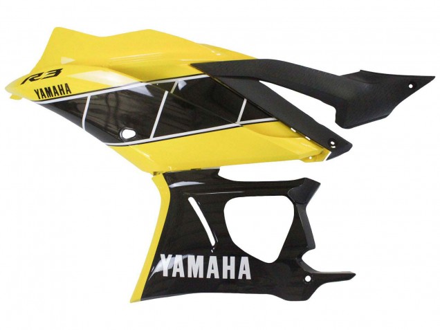 2019-2021 Yellow Black Yamaha YZF R3/R25 Motorcycle Fairings