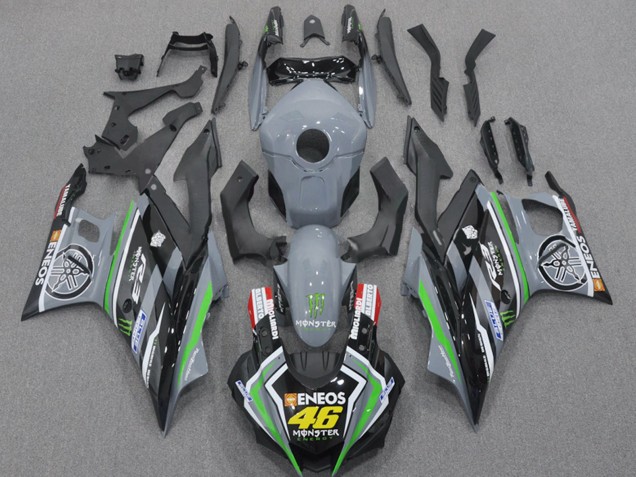 2022-2024 Nardo Grey Green Black Monster ENEOS 46 Yamaha YZF R3/R25 Motorcycle Fairings