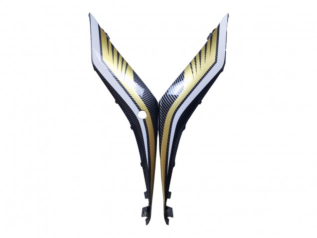 2022-2024 Black Carbon Fiber Style Gold Red ABBOT Yamaha YZF R3/R25 Motorcycle Fairings