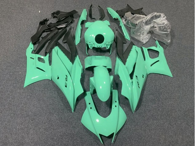 2022-2024 Light Green Yamaha YZF R3/R25 Motorcycle Fairings