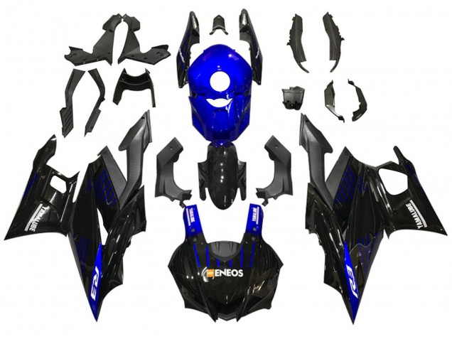 2022-2024 Blue Black ENEOS Yamalube Yamaha YZF R3/R25 Motorcycle Fairings
