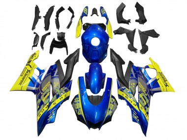 2022-2024 Yellow Blue Matte Black 93 Yamaha YZF R3/R25 Motorcycle Fairings