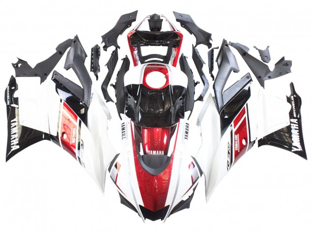 2022-2024 White Red Black Yamalube Yamaha YZF R3/R25 Motorcycle Fairings