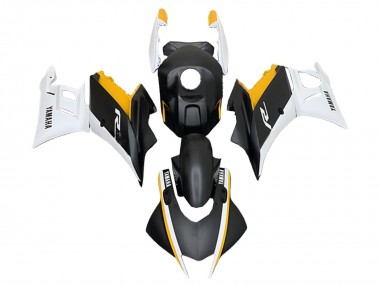 2022-2024 White Yellow Matte Black Yamaha YZF R3/R25 Motorcycle Fairings