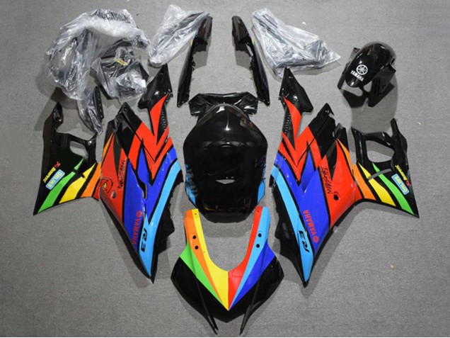 2022-2024 Glossy Black Blue Red Yellow Green Yamaha YZF R3/R25 Motorcycle Fairings