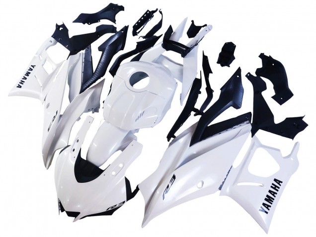 2022-2024 White Yamaha YZF R3/R25 Motorcycle Fairings