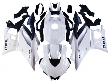 2022-2024 White Yamaha YZF R3/R25 Motorcycle Fairings