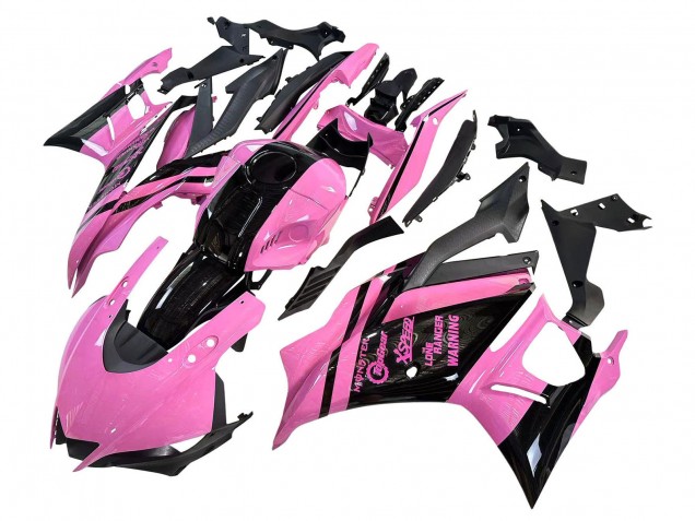 2022-2024 Pink Glossy Black Monster Yamaha YZF R3/R25 Motorcycle Fairings