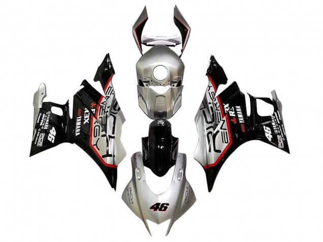 2022-2024 Silver Red Black 46 Yamaha YZF R3/R25 Motorcycle Fairings