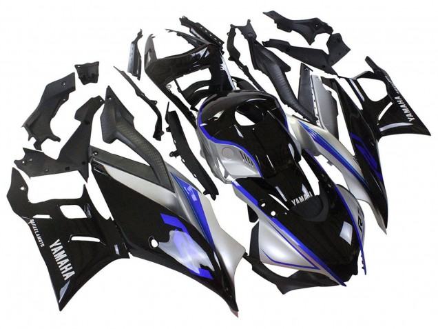 2022-2024 Silver Blue Glossy Black Yamaha YZF R3/R25 Motorcycle Fairings
