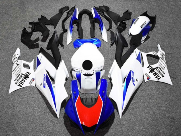 2022-2024 White Blue Red Black Motul Yamaha YZF R3/R25 Motorcycle Fairings