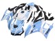 2022-2024 White Light Blue Yamaha YZF R3/R25 Motorcycle Fairings
